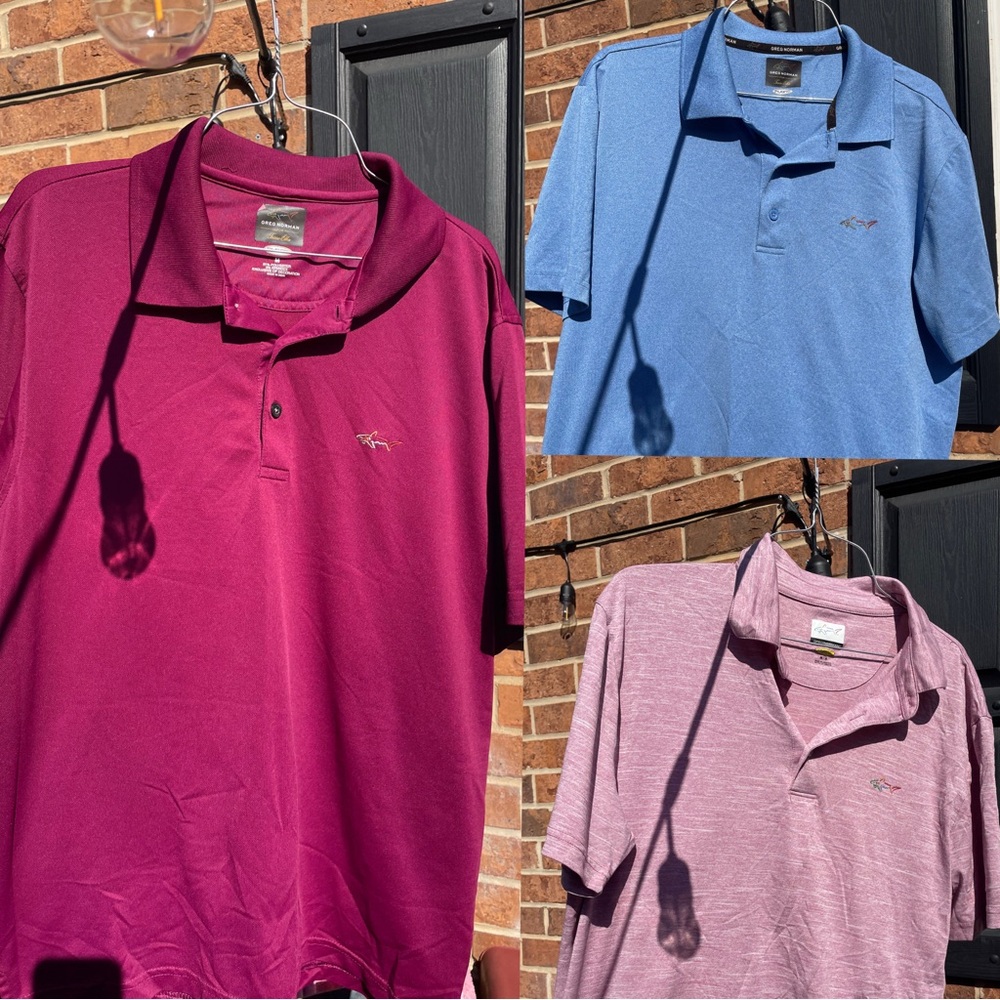 Greg Norman Men’s Medium Polo’s *ALL THREE*